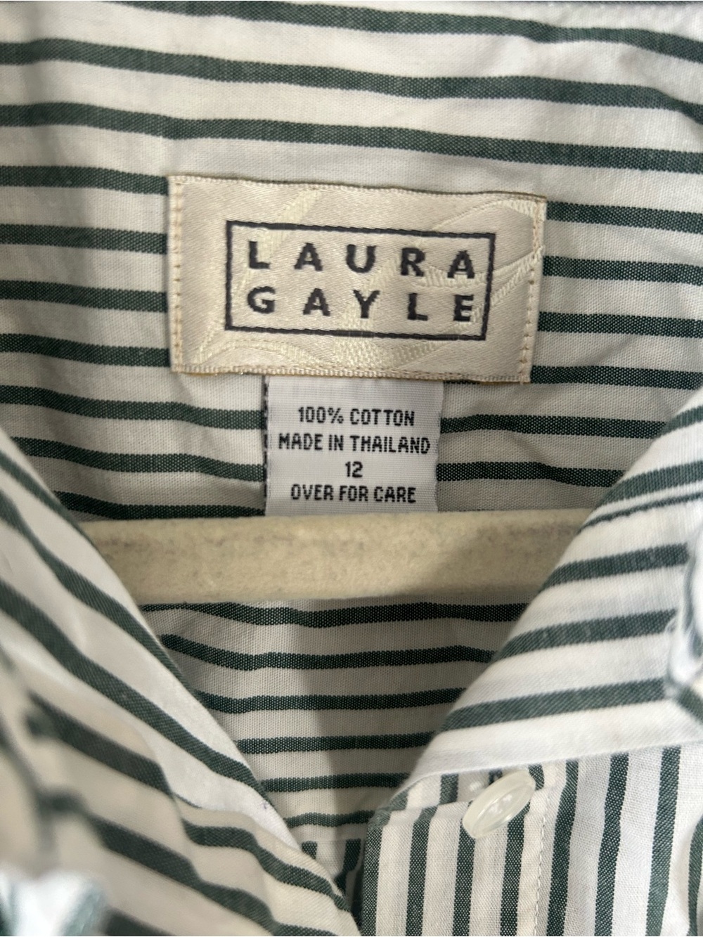 VTG Laura Gayle cotton button front shirt and matching sweater vest set L - Picture 2 of 6